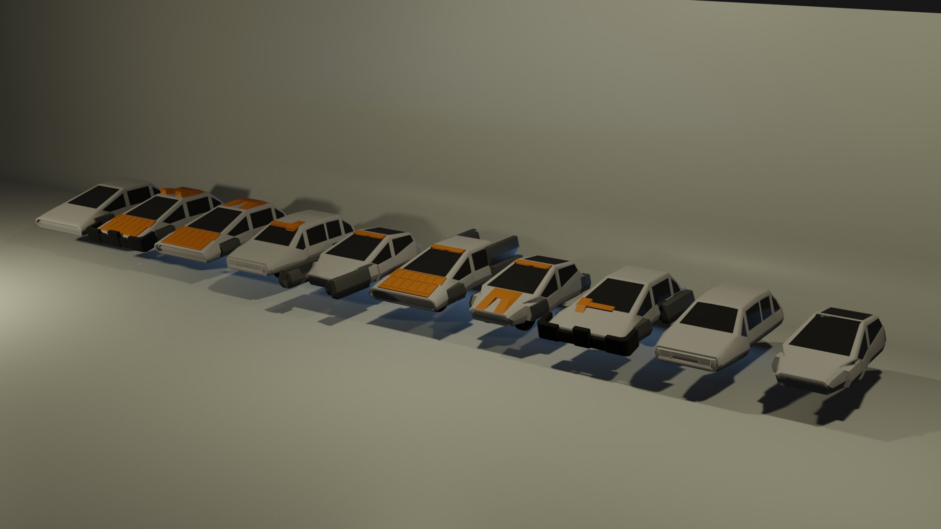 Sci-Fi Hovercar Asset Pack preview image 2